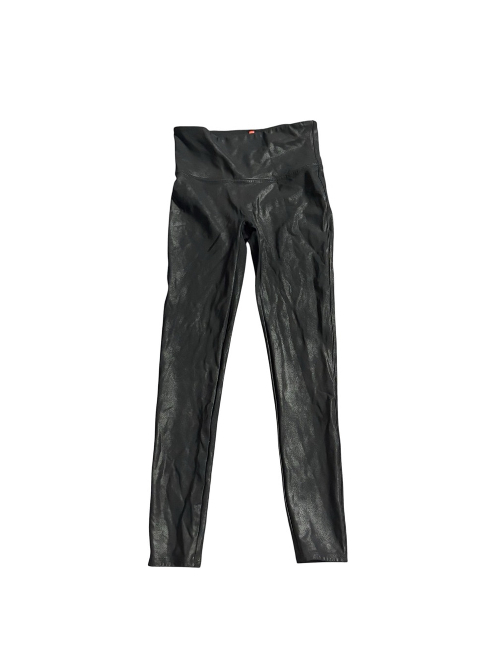 SPANX Black Leggings with Red Brand Tag